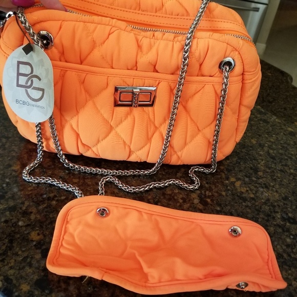 BCBGeneration Bags Bcbg Neonorng Neon Orange Bag New Poshmark